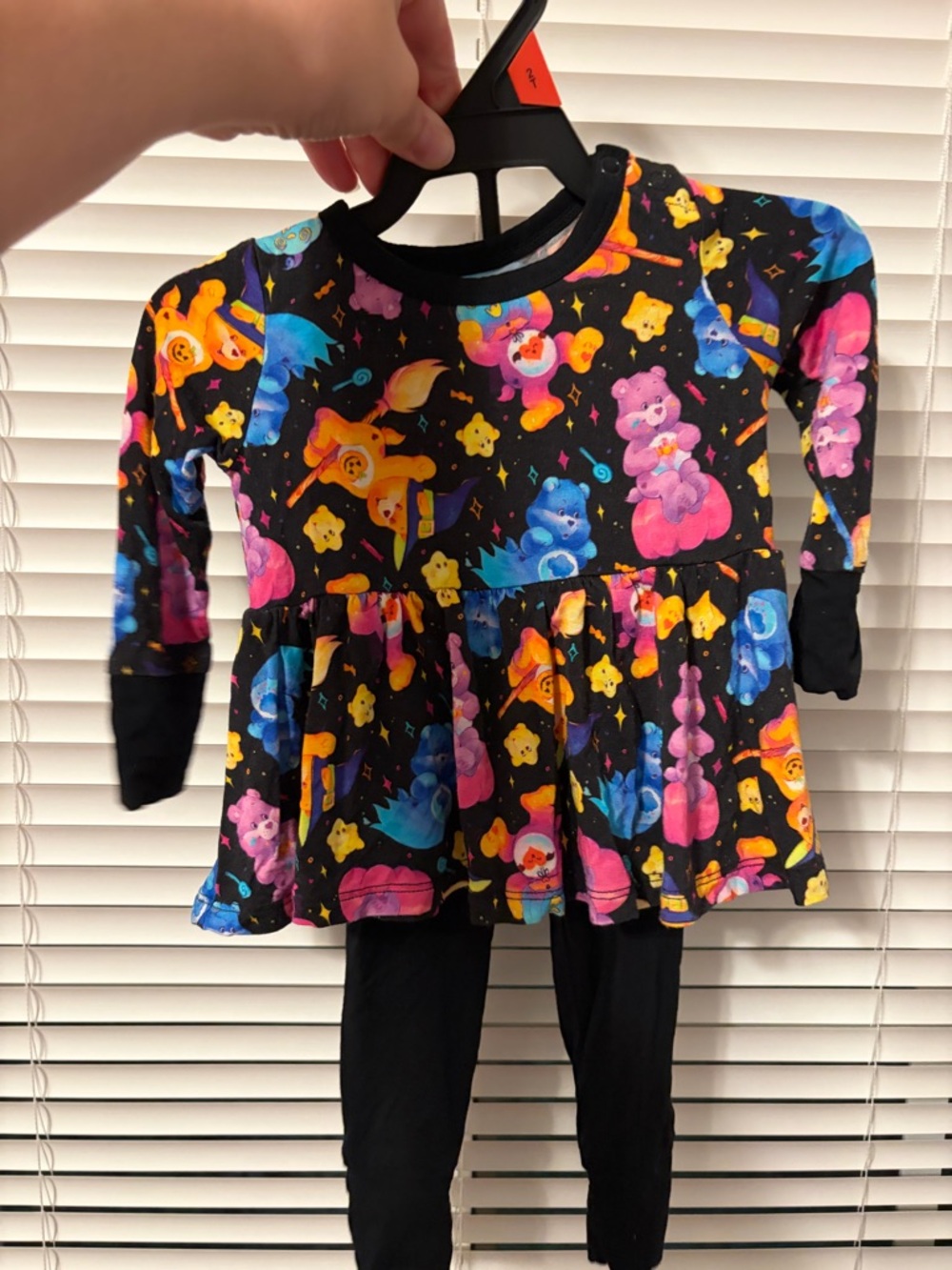 Birdie bean baby girl Care Bears Halloween leggings/shirt set 6-12months